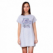 Ночная рубашка для девочки Baykar 9121-220 серый