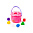 Игрушка развивающая Ведро Сюрприз 6 элементов розовый