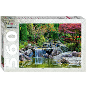 Мозаика Каскадный водопад в японском саду 560 деталей