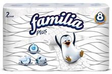 FAMILIA PLUS Туалетная бумага 2 слоя 12 рулонов белый/8