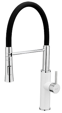 Смеситель Frap 4452-8 (белый, черный)