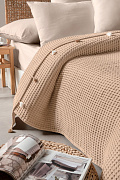 Плед с кисточками 200*230 Arya Katia коричневый