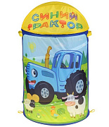 Корзина для игрушек Синий Трактор 43*60 см голубой