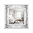 Зеркало настенное в ажурном корпусе 38*38 см 3850-Z1 белый с серебром