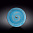 Тарелка круглая Spiral 25.5 см голубой/36
