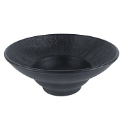 Black Raw Wood Тарелка глубокая 20 см черный/4