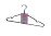 Металлические вешалки для одежды 40*0.28*20 см набор 3 шт фиолетовый