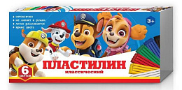 Пластилин классический Щенячий патруль 6 цветов