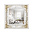 Зеркало настенное в ажурном корпусе 38*38 см 3850-Z1 белый с золотом