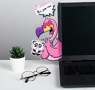 Панель для стикеров на компьютер Фламинго