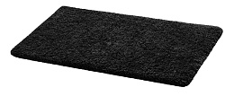 Shahintex Коврик для ванной 48*98 Microfiber черный м18/1