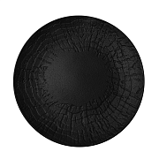 Black Raw Wood Тарелка 27 см черный/4