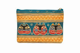 Ethnic Chic Косметичка Кот голубой
