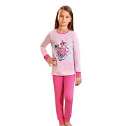 Комплект для девочки с длинным рукавом Baykar 9142-248 розовый