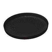 Black Raw Wood Тарелка с бортом 23 см черный/6