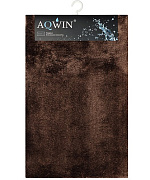 Aqwin Коврик для ванной 50*80 см Велюр коричневый/1