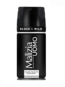 MALIZIA Дезодорант аэрозоль UOMO Black&Wild 150мл/12