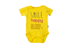 Боди для мальчика с коротким рукавом 2 шт Smile T 2538 желтый