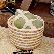 Корзина для хранения Эквадор 23*23*17 см натуральный/белый/1