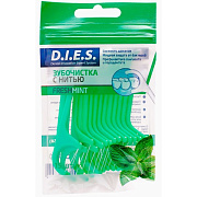 D.I.E.S Для рта зубочистки с нитью Мята 15 шт/200