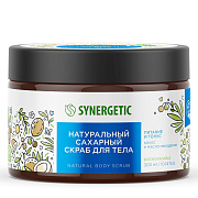 SYNERGETIC Скраб для тела Питание и тонус Кокос и масло макадамии 300 мл/6