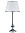 Лампа настольная Д-JM6792 sliver+white