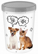Lucky pet Контейнер для корма 1.6 л серый/24