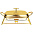 Agness Мармит квадратный Gold 1.8 л/8