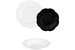 Flore Opal&Black Столовый набор 18 предметов/1