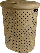 Plast Team Rattan Корзинка для белья 42 л 41.5*33*51 см шоколадный мокко/5