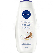 NIVEA Гель для душа Крем и Кокос 500 мл/12