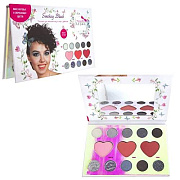 Lukky Smokey Black Палетка для лица и глаз с зеркалом 13 цветов черно белая палитра