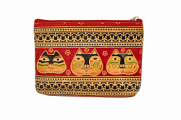 Ethnic Chic Косметичка Кот красный