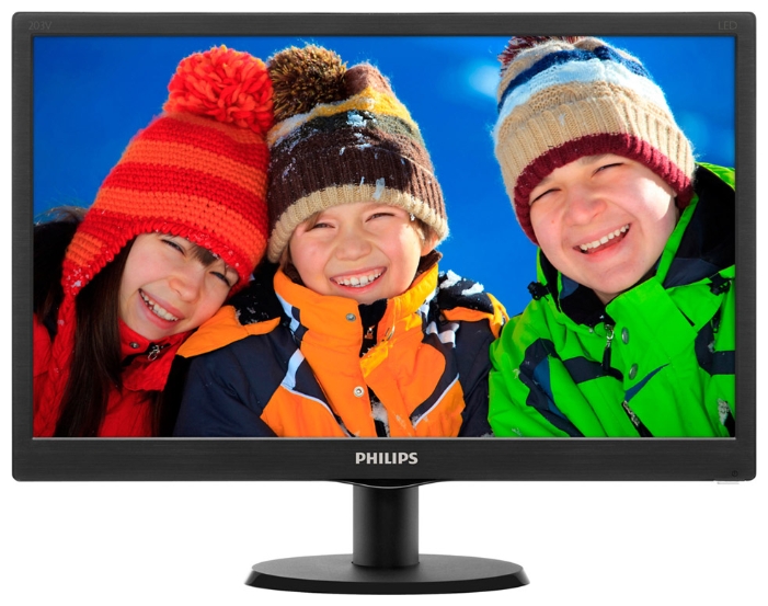 Монитор Philips 19.5" 203V5LSB26 (10/62) Glossy-Black TN LED 5ms 16:9 10M:1 200cd