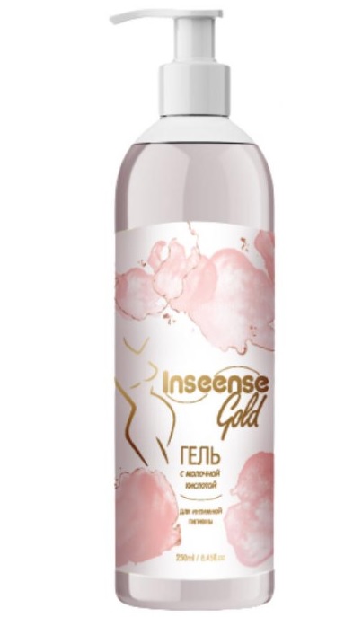 Гель для интимной гигиены с молочной кислотой Inseense 250 мл розовый