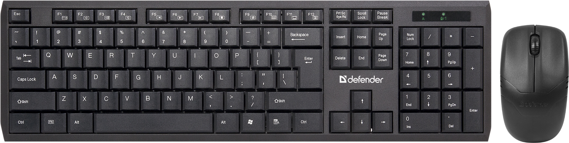 Набор клавиатура + мышь Defender Harvard C-945 B Black беспроводная