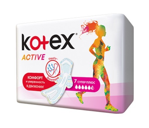 KOTEX Гигиенические прокладки Ultra Active Super 7 шт