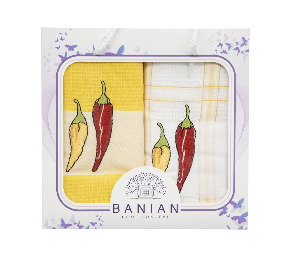 Полотенце кухонное Banian Premier 2 шт 50*70 перец
