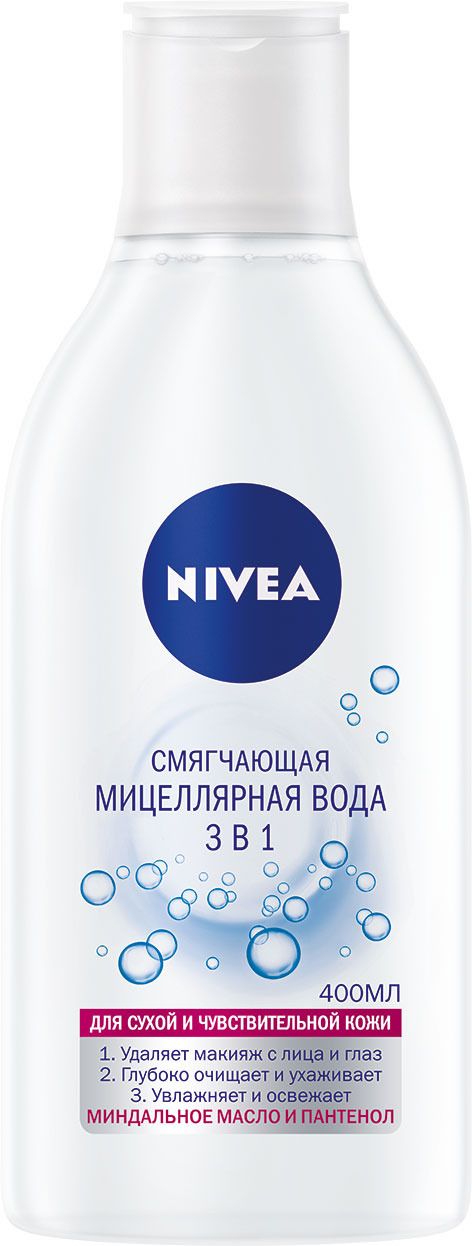 NIVEA Мицеллярная вода 400 мл Дыхание кожи 3в1/6