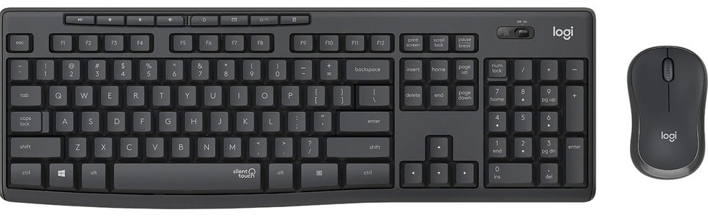 Клавиатура + мышка Logitech MK295 Silent graphite