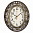 Часы настенные Рубин Классика овал 31*26 см 3126-009 черный-золотой