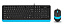 Клавиатура + мышь A4 Fstyler F1010 черный-синий USB Multimedia