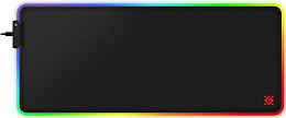Коврик для мыши Defender XXL hub light RGB 780x300x4 мм black