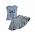 Комплект с юбкой с вышивкой Akkon 1457 светло-синий