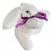 Кролик 15 см белый фиолетовый
