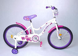 Велосипед двухколесный Dk Bike 20 белый/фиолетовый/розовый