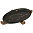 Золотой мрамор Блюдо для сервировки на деревянной подставке 30.8*18.7*3 см black/12 
