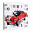 Часы настенные Красный автомобиль 2026-025 