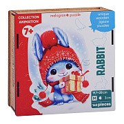 Пазл Новогодний кролик Collection Animation 140 деталей 19.7*28 см