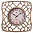 Часы настенные Mirron C1244 коричневый antic